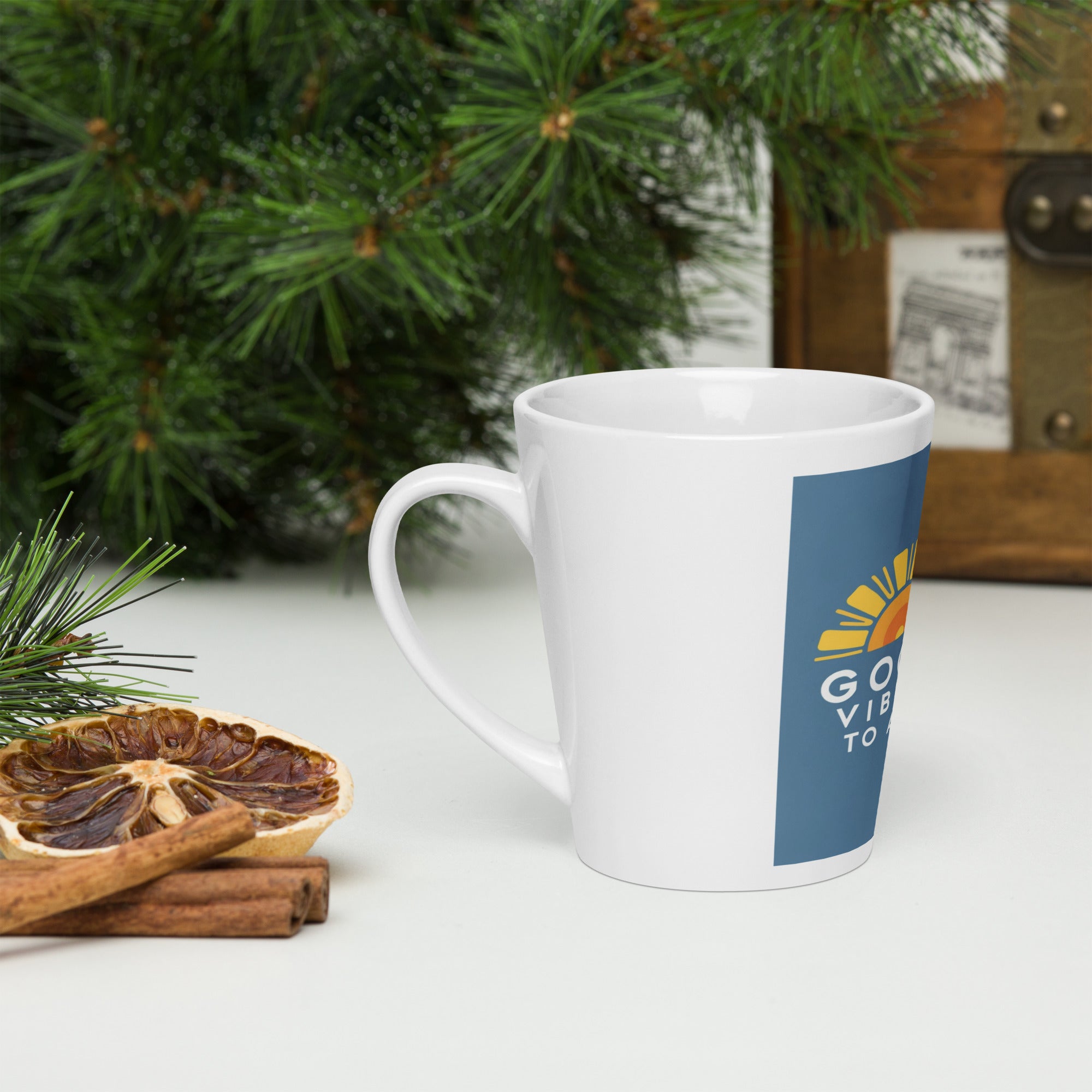 GOOD VIBES TO ALL — Latte mug