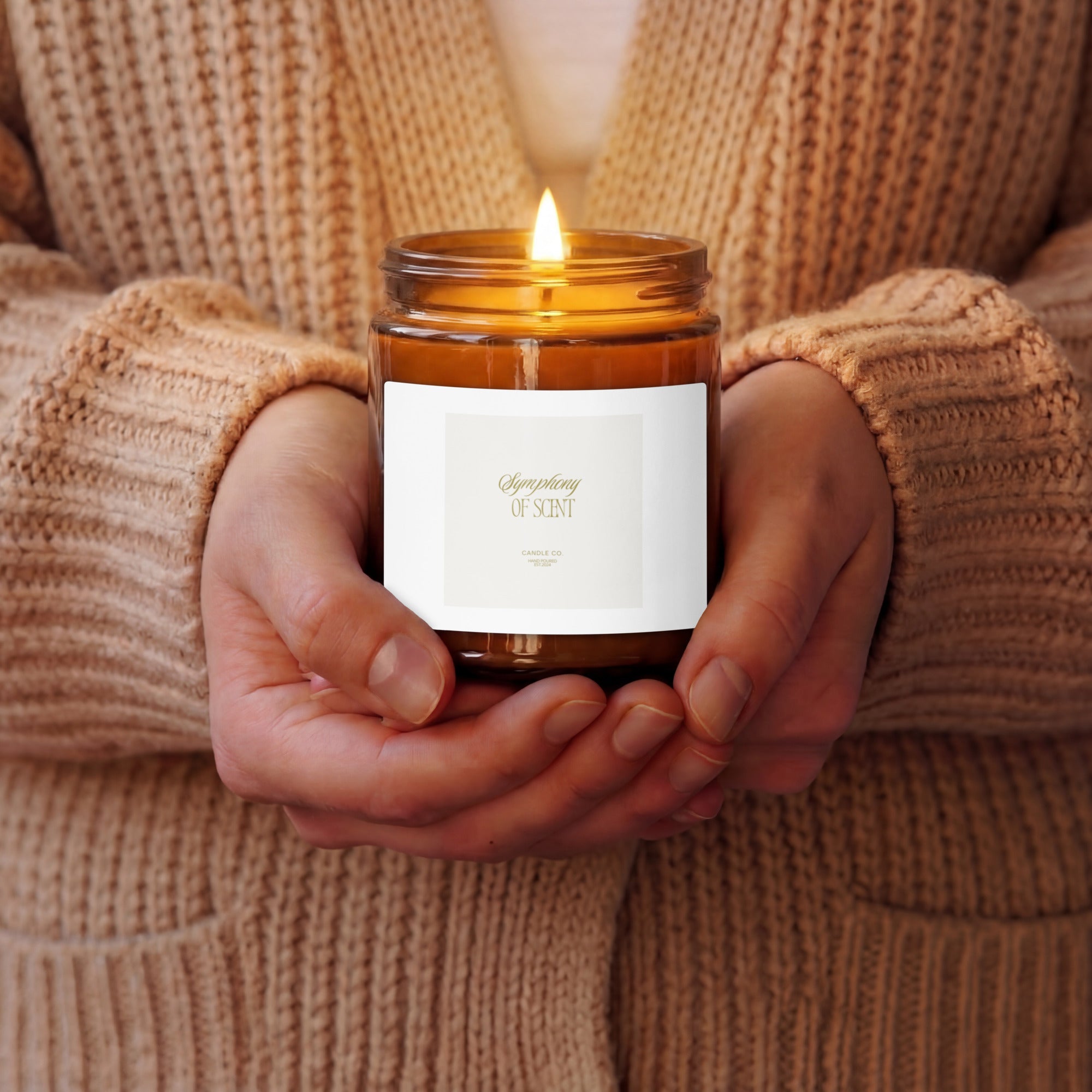 Symphony of Scent — Amber Glass Candle